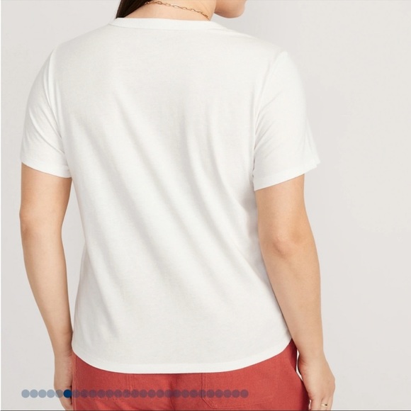 NWT OLD NAVY EveryWear Slub-Knit Graphic T-Shirt Color: Seasalt SIZE XTRA LARGE - Picture 3 of 6